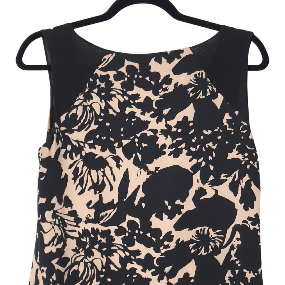 DVF Diane Von Furstenberg 95% Silk Sleeveless Tiered Hem Shift Dress (4) - Picture 10 of 13